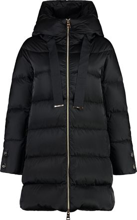 Herno Hooded Techno Satin Down Jacket