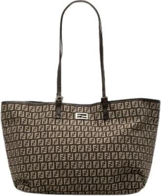 Fendi Pre-owned Canvas fendi-bags - Dames - Vintage Shopper - Bruin - ONE Size - Vintage
