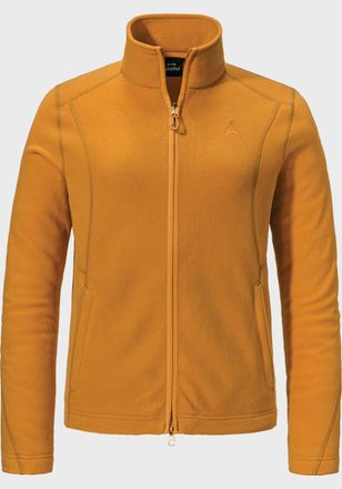 Sch&ouml;ffel Fleecejacke SCH&Ouml;FFEL Fleece Jacket Leona3, Damen, Gr. 34, gelb (5085, gelb), Oberstoff: 100% Polyester, regular fit, hoch geschlossener Ausschnitt, Ja
