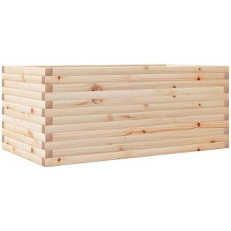 vidaXL Jardinera De Madera Maciza De Pino 110x60x45,5 Cm Vidaxl