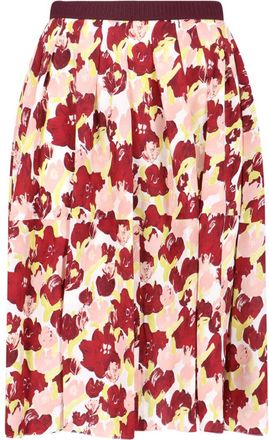 Marni Multicolor Secret Bouquet Silk Skirt