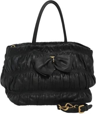Prada Pre-owned Handbags, female, Black, Size: ONE SIZE Pre-owned Hand Bag