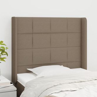 vidaXL Cabecero Con Orejas De Tela Gris Taupe 83x16x118/128 Cm Vidaxl