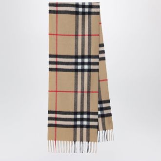 Burberry Sciarpa in cashmere con motivo Check