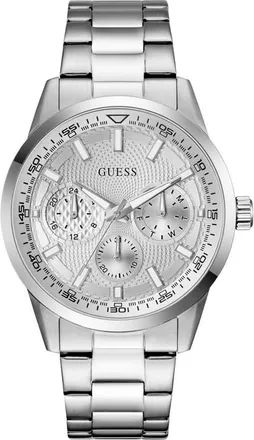 Guess Trey Multifunction Bracelet Watch, 44mm in Silver Tone at Nordstrom