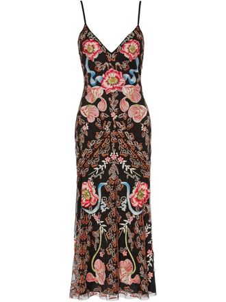 Temperley London Bilbao Strappy midi dress - Black