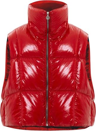 Ienki Ienki Zip Vest - Dames - Bodywarmers - Rood - S - Katoen - Jassen