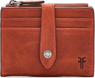 Frye Melissa Womens Coin Purse Cognac, Canvas/Cotton/Leather