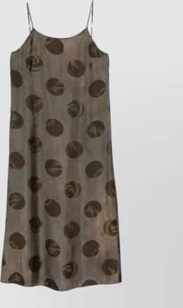 Uma Wang polka-dot open-back spaghetti-strap midi dress