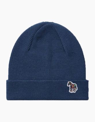 Paul Smith Mens Paul Smith Beanie Hat Greyish Blue - Navy - Size: 1 size