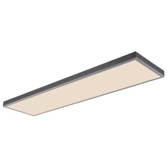Netlighting Doro Ceiling Light Silver 120x30cm LED Dimmable 2700-6500K Remote | Size: 120x30 cm