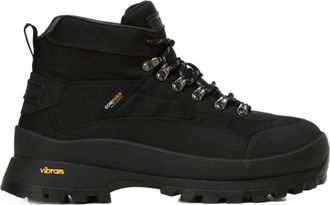 Napapijri Mid-Top Black Hiking Boots With Rugged Vibram Sole