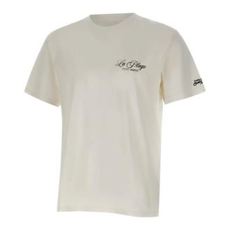 MC2 Saint Barth T-Shirts, male, White, Size: L Portland La Plage T-Shirt