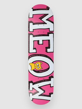 Meow Skateboards Logo Pink 7.75 Skateboard Deck patroon