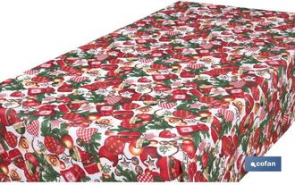 cofan Rollo De Mantel Resinado Antimanchas Encanto Navide&ntilde;o 75% Algod&oacute;n 25% Poli&eacute;ster 1,40 X 15 M