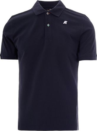 K-Way Blue Logo Shirt Collar Polo