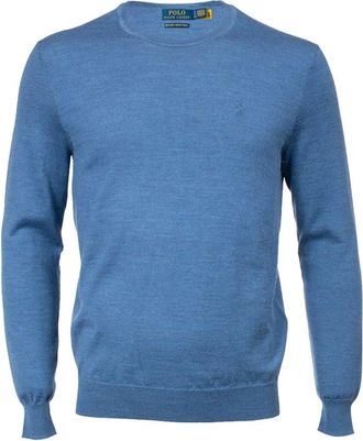 Polo Ralph Lauren Truien & Vesten, Heren, Blauw, S, Wol, Trui met ronde hals