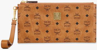 MCM Aren Wristlet Pouch in Visetos