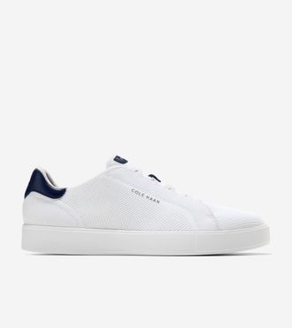 Cole Haan Mens GrandPr&oslash; Luxe Slip-On Stitchlite Sneakers - White Size 10.5