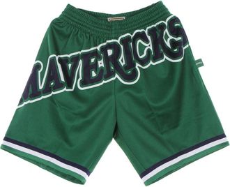 Mitchell & Ness NBA Basketball Shorts Hardwood Classics - Heren - Fitness - Groen - S - Polyester - Fitness