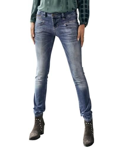 Jeans Skinny Freeman T.Porter Taille 32-34 Pour Femme - Bleu Délavé, Coupe Régulière, Occasion Très Bon état