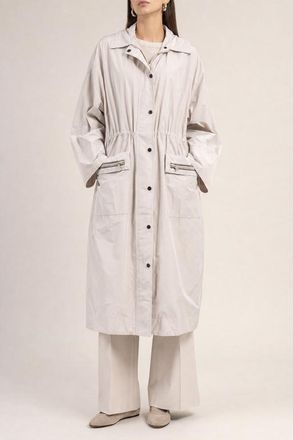 Brunello Cucinelli Womens Yogurt Cotton Blend Jacket, Size 42