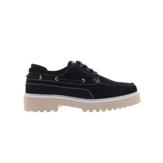 Nubikk Logan Yacht - Heren - Bootschoenen - Zwart - 45 EU - Leer - Schoenen