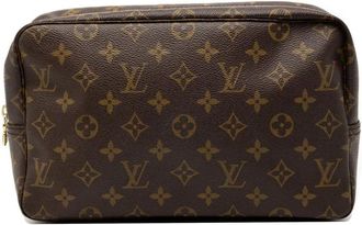 Louis Vuitton Clutch Trousse Toilette 28 con monogramma XX secolo - Marrone
