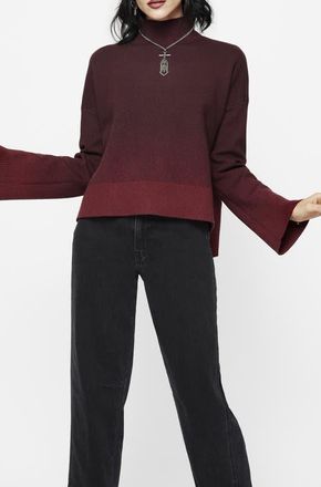 Disturbia Nightjar Ombre Knit Sweater in Red at Nordstrom, Size X-Large