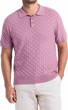 Robert Graham Hampson Short Sleeve Sweater In Light Pink