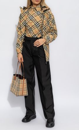Burberry Tailored Check Shirt, Womens, Beige