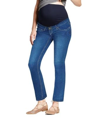 HyBrid & Company Super Comfy Stretch Womens Maternity Bootcut Jeans PM2835WC Medium BLUE2 Large