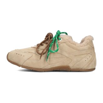 Bronx Schoenen, Dames, Beige, 37 EU, Wol, Beige Sneakers Myr-Aa voor dames