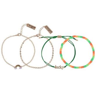 Hallmark 4pc Assorted Bracelet Set in Green at Nordstrom