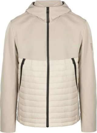Calvin Klein Gewatteerd Mix Media Casual Jas - Heren - Zomerjassen - Grijs - XL - Polyester - Jassen