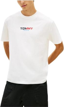 Tommy Hilfiger T-Shirts - Heren - T-shirts - Wit - XL - Katoen - Tops