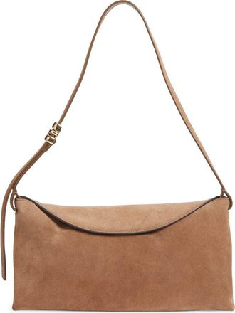 Madewell The Date Night Suede Shoulder Bag in Light Umber at Nordstrom