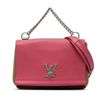 Louis Vuitton Pre-owned Lock Me II BB - Dames - Pre-owned - Roze - Maat: ONE Size Leer