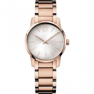 Calvin Klein Elegant Quartz Horloge - Dames - Horloges - Bruin - ONE Size - Accessoires