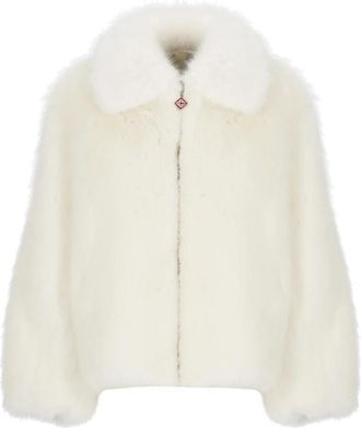 Casablanca Faux Fur & Shearling Jassen - Dames - Jassen - Wit - S - Jassen