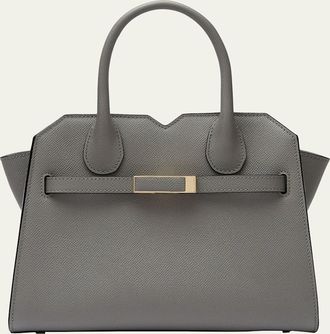 Valextra Milano Mini Leather Tote Bag