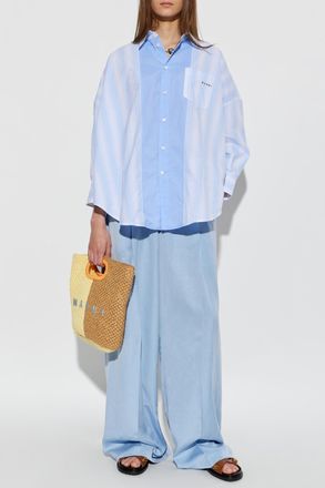 Marni Wide-leg Trousers, Womens, Blue