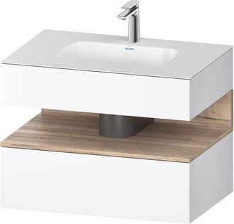 Duravit Qatego Lavabo Encastrado Con Base De Lavabo Consola, - Duravit