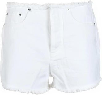Michael Kors Stijlvolle katoenen shorts - Dames - Bermuda - Wit - W26 - Katoen - Korte Broeken