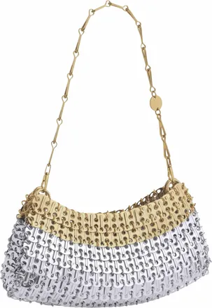 Paco Rabanne Womens Clutch Skyline Silver-Light Gold Multicolour Shoulder Bags