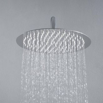 None JOHO Soffione Doccia da Parete in Acciaio Inox 304 con Ugelli Antiicalcare (D30cm tondo)
