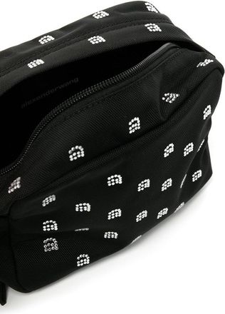 Alexander Wang Womens Wangsport Crystal Logo Camera Bag Black > Shoulder