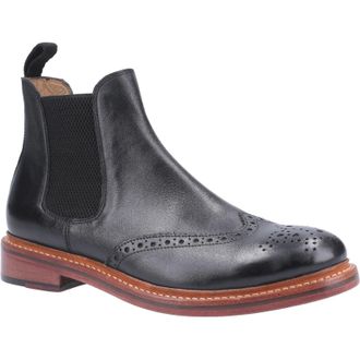 Cotswold Cotwold Mens Siddington Leather Elasticated Dress Boot (Black) - Size UK 12