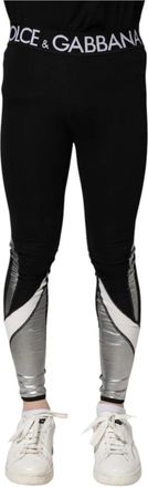 Dolce & Gabbana Skinny Leggings Pants - Heren - Skinny broeken - Zwart - XS - Polyester - Broeken