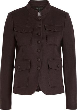 Rag & Bone Rag & Bone Mercer Wool Jacket - Dark Brown - 2 (UK6 / XS)